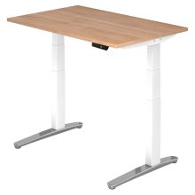 XBHM 12 WC | Bureau - 120 x 80 Noyer réglable en hauteur électriquement