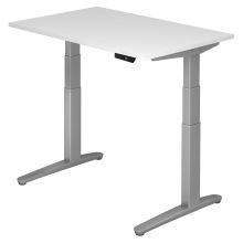 XBHM 12 SS | Bureau - Blanc 120 x 80 réglable en hauteur électriquement