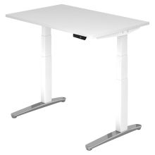 XBHM 12 WC | Bureau - Blanc 120 x 80 réglable en hauteur électriquement