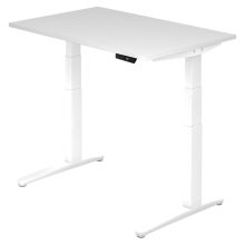 XBHM 12 WW | Bureau - Blanc 120 x 80 réglable en hauteur électriquement
