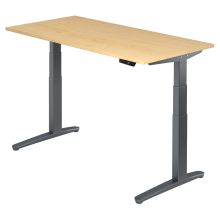 XBHM 16 GG | Bureau - Érable 160 x 80 réglable en hauteur électriquement
