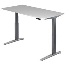 XBHM 16 GC | Bureau - Gris 160 x 80 réglable en hauteur électriquement