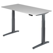 XBHM 16 GG | Bureau - Gris 160 x 80 réglable en hauteur électriquement