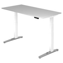 XBHM 16 WC | Bureau - Gris 160 x 80 réglable en hauteur électriquement
