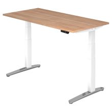 XBHM 16 WC | Bureau - 160 x 80 Noyer réglable en hauteur électriquement