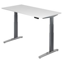 XBHM 16 GC | Bureau - Blanc 160 x 80 réglable en hauteur électriquement