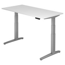 XBHM 16 SS | Bureau - Blanc 160 x 80 réglable en hauteur électriquement