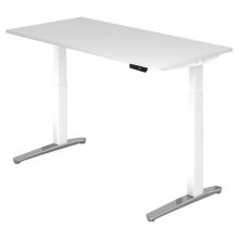 XBHM 16 WC | Bureau - Blanc 160 x 80 réglable en hauteur électriquement
