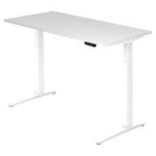 XBHM 16 WW | Bureau - Blanc 160 x 80 réglable en hauteur électriquement