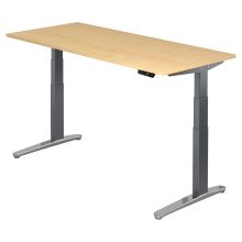 XBHM 19 GC | Bureau - Érable 180 x 80 réglable en hauteur électriquement