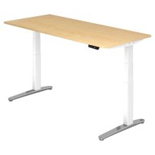 XBHM 19 WC | Bureau - Érable 180 x 80 réglable en hauteur électriquement