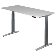 XBHM 19 GC | Bureau - Gris 180 x 80 réglable en hauteur électriquement