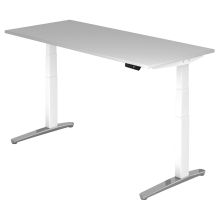 XBHM 19 WC | Bureau - Gris 180 x 80 réglable en hauteur électriquement