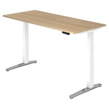 XBHM 19 WC | Bureau - 180 x 80 Chêne  réglable en hauteur électriquement