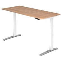 XBHM 19 WC | Bureau - 180 x 80 Noyer réglable en hauteur électriquement