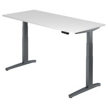 XBHM 19 GG | Bureau - Blanc 180 x 80 réglable en hauteur électriquement