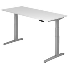 XBHM 19 SS | Bureau - Blanc 180 x 80 réglable en hauteur électriquement