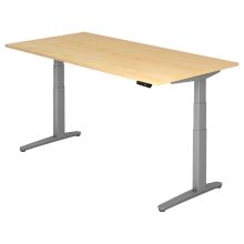 XBHM 2E SS | Bureau - Érable 200 x 100 réglable en hauteur électriquement