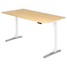 XBHM 2E WC | Bureau - Érable 200 x 100 réglable en hauteur électriquement