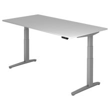 XBHM 2E SS | Bureau - Gris 200 x 100 réglable en hauteur électriquement