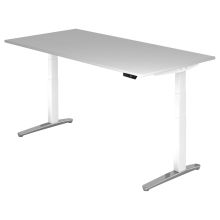 XBHM 2E WC | Bureau - Gris 200 x 100 réglable en hauteur électriquement