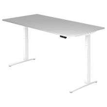 XBHM 2E WW | Bureau - Gris 200 x 100 réglable en hauteur électriquement