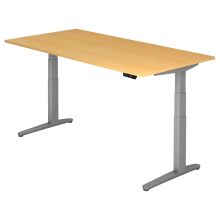 XBHM 2E SS | Bureau - Hêtre 200 x 100 réglable en hauteur électriquement