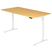 XBHM 2E WW | Bureau - Hêtre 200 x 100 réglable en hauteur électriquement