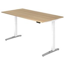 XBHM 2E WC | Bureau - 200 x 100 Chêne  réglable en hauteur électriquement