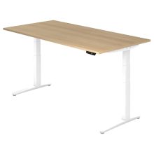 XBHM 2E WW | Bureau - 200 x 100 Chêne  réglable en hauteur électriquement