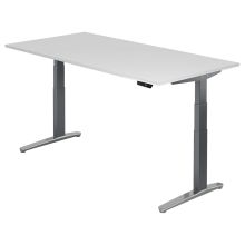 XBHM 2E GC | Bureau - Blanc 200 x 100 réglable en hauteur électriquement