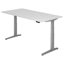 XBHM 2E SS | Bureau - Blanc 200 x 100 réglable en hauteur électriquement