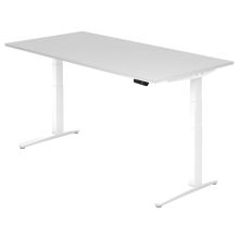 XBHM 2E WW | Bureau - Blanc 200 x 100 réglable en hauteur électriquement