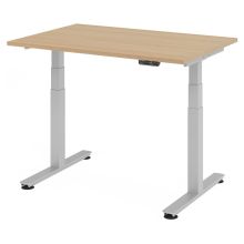XDSM 12 S | Bureau - 120 x 80 Chêne  réglable en hauteur électriquement
