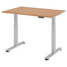 XDSM 12 S | Bureau - 120 x 80 Noyer réglable en hauteur électriquement