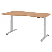 XDSM 18 S | Bureau - 180 x 100 Noyer réglable en hauteur électriquement