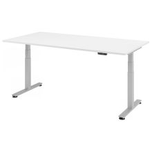 XDSM 2E S | Bureau - Blanc 200 x 100 réglable en hauteur électriquement