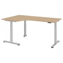 XDSM 82 S | Bureau - 200 x 120 Chêne  réglable en hauteur électriquement
