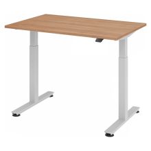 XMST 12 S | Bureau - 120 x 80 Noyer réglable en hauteur électriquement