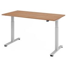XMST 16 S | Bureau - 160 x 80 Noyer réglable en hauteur électriquement