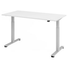XMST 16 S | Bureau - Blanc 160 x 80 réglable en hauteur électriquement
