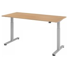 XMST 19 S | Bureau - 180 x 80 Chêne  réglable en hauteur électriquement