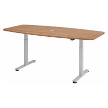 XMST 22 S | Bureau - Noyer 220 x 103 réglable en hauteur électriquement