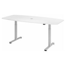 XMST 22 S | Bureau - Blanc 220 x 103 réglable en hauteur électriquement