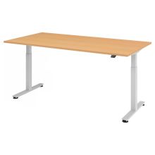 XMST 2E S | Bureau - Hêtre 200 x 100 réglable en hauteur électriquement