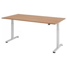 XMST 2E S | Bureau - 200 x 100 Noyer réglable en hauteur électriquement