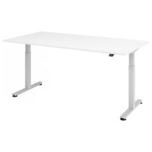 XMST 2E S | Bureau - Blanc 200 x 100 réglable en hauteur électriquement